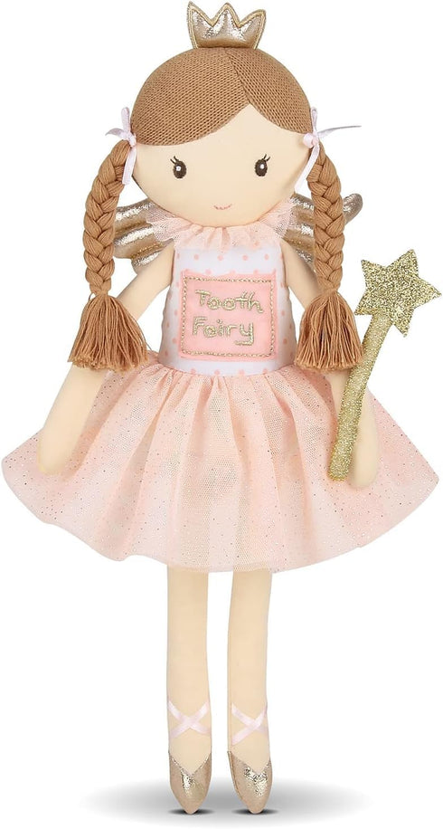 Bearington Pixie Soft Plush Tooth Fairy Doll, 14 Inches