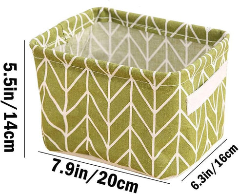 Mini Storage Basket Pack of 5 - Blend Storage Bins for Makeup, Book, Baby Toy, Home Decor Organizers
