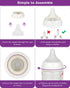 Nipples,9m+ 6 Count Silicone Nipple for Pigeon Bottle,Size LL,Fast Flow Baby Bottle