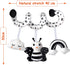 Car Seat Toys - Infant Baby Spiral Activity Hanging Toys for Stroller & Crib with BB Squeaker and Rattles (Bee)