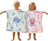 Cute and Beachy Custom Name Personalized Kids Hooded Towel, Toddler Beach Cover