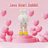 Animal Love Heart Rabbit Micro Building Blocks Set (8000PCS, 55cm High) - Gift for Adults and Kids