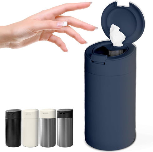 Extra Large Refillable Disinfecting Wet Wipes Dispenser (Navy Blue) | Fits Clorox,