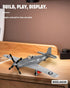P-51 Mustang Fighter Bomber Building Blocks Set, Military WW2 Airplane Toy, Collectible WW2 Army Model for Children