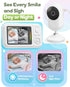 Elzeeo 2.8 2-Way Baby Monitor with Camera and Audio, Wireless Baby Monitor No WiFi with Auto Night Vision, VOX, Audio