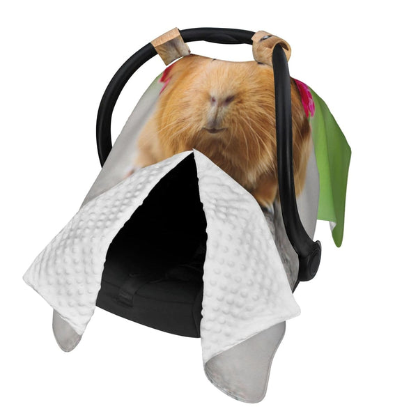Zhbvncp Cute Guinea Pig Baby Car Seat Cover & Breastfeeding Nursing Cover -