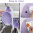 mraisebossup Set 15 Setpurple Silicone Baby Feeding PcsBaby Spoons Suction Bowl Divided Plate Bib Cup Finger Brush