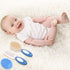 Baby Hair Brush and Comb Set for Newborns & Toddlers | Natural Soft Goat Bristles | Ideal for Cradle Cap (Blue)