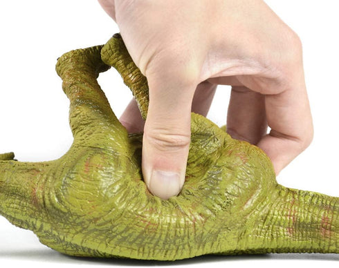RECUR 13" Brachiosaurus Dinosaur Toy - Jurassic Figure for Kids, Safe Odorless Hand-Painted Collectors Gift