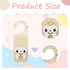YROJISU Tooth Fairy Tooth Holder, Room Decor Tooth Fairy Door Hanger with Money Slot, Keepsake Bag & Elegant Patterns