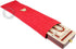 Continuous Cribbage Board with Alphabet e Shape Inlaid in Maple and Bloodwood, 12.4" - 3 Tracks, Storage Drawer for