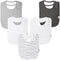 Organic Cotton Baby Bibs – Absorbent Drool Bibs with Snaps for Newborns & Toddlers