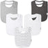 Organic Cotton Baby Bibs – Absorbent Drool Bibs with Snaps for Newborns & Toddlers