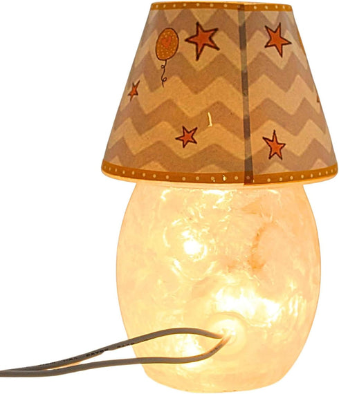 Stony Creek Ske9226sccl 5.50In (1Pc) Moon & Stars Lit Votive W Shade Lighted Glass Accent Twinkle New Baby Gift Nursery