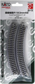 Kato (4-Piece), 183mm/(7") Radius/45-Degree USA Model Train Products UNITRACK Compact Tracks