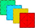 Large Magnetic Tiles Set - 4 Piece Square Shape Building Blocks for STEM Learning & Fun Kit