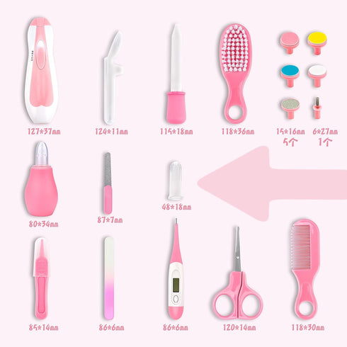 Set 20 1) Baby Grooming Kit, Infant Safety Care with Hair Brush Comb Nail Clipper Nasal Aspirator,Baby Essentials Kit