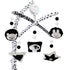 Montessori Baby Crib Mobile High Contrast Mobile for Crib, Black and White