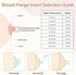 6PCS, 21mm 24mm, Flange Inserts for Flange/Shield of Most Pumps,Flange Sizing Kit Silicone Flange Insert
