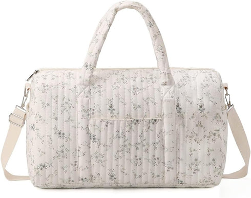 Diaper Tote Bag Organizer Handbag Floral Mommy Bag Nappy Boston Storage Duffle