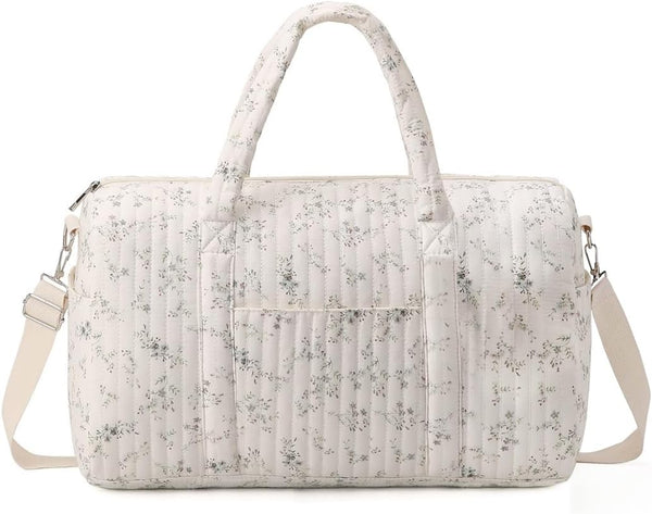 Diaper Tote Bag Organizer Handbag Floral Mommy Bag Nappy Boston Storage Duffle