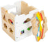Wooden Rainbow Shape Sorter Cube - Sorting Toy with 13 Geometric Shapes, Educational Game for Ages 12+ Months