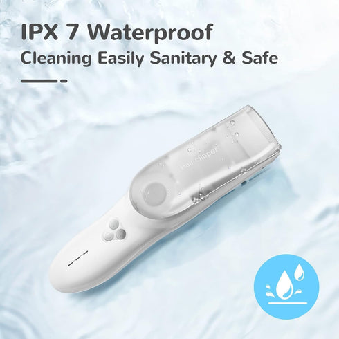 IPX7 Cordless Baby Hair Clippers, Vacuum Hair Clipper for Baby Fine Hair, Baby Hair Clipper Quiet Hair Clipper
