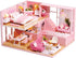TuKIIE DIY Miniature Dollhouse Kit with Furniture, 1:24 Scale Wooden Doll House Accessories, Dust Proof & Music Movement