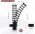 Hot Bee 2 Pcs Curved Switch Track Railroad Building Toy Accessories with 14 Snaps for 9015 Trains Set, Gifts for Kids