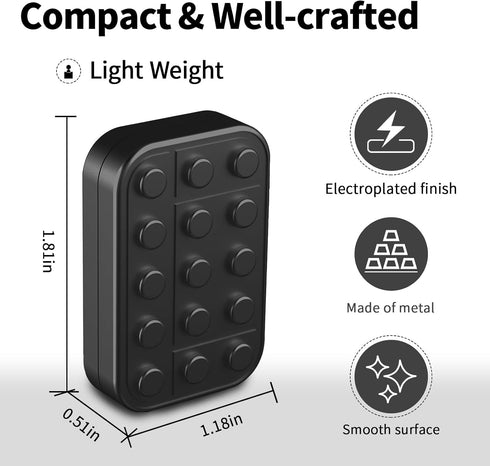 Magnetic Metal Fidget Slider for Adults - Stress Relief Gift