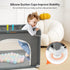 COMOMY Playpens for Babies and Toddlers, Small Baby Play Pens, Activity Center, Non-Slip Baby Fence, Indoor & Outdoor