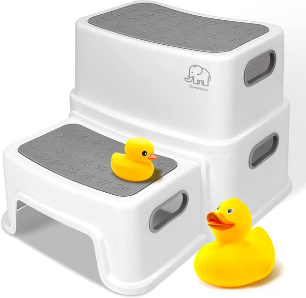 Forbena Toddler Step Stool for Bathroom Sink, 2 Step Stool for Kids