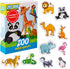ZOO Animal Magnets for Kids - Large Fridge Magnets for Toddlers - Educational Magnetic Toys for 3 Year Olds - Jungle
