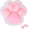 JIACAI 1pcs White Squishy Cat Paw Squishy Toy,5 Inches Big FuFu cat Squeeze