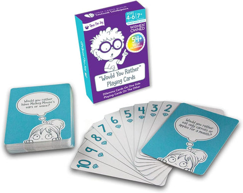 Open The Joy Would You Rather Card Game for Kids, 54+ Conversation
