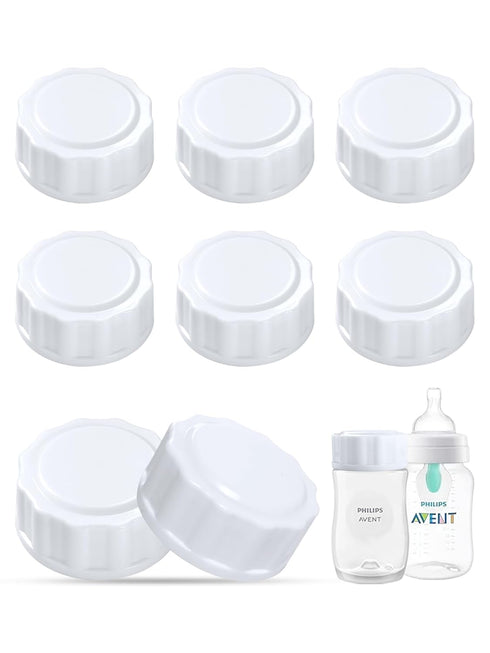 Travel and Storage Bottle Caps Replacement for Avent Baby Bottles, 8 Count