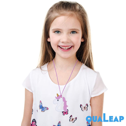 Xtra Tough Chew Necklace for Kids Girls - Chewing Necklace Teething Necklace Teether Necklace Chew Toys Teething Toys