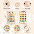 VISEWI 3-18 baby phone teething toys, food grade silicone teether toy for baby months, chew toys with number pop