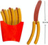 2 Pcs Hotdog Butterfly Fidget Knife Toy, Colorful and Novel Shape,Made with 3D Printing Technology ,Sturdy and Durable,Perfect Stress Relief Toy