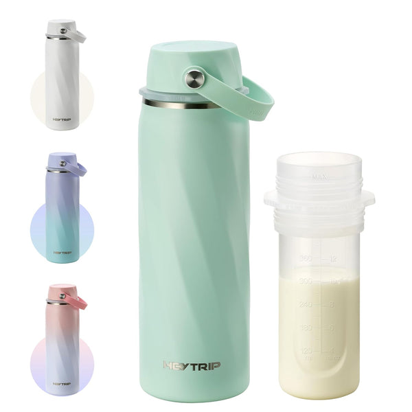 HEYTRIP Breastmilk Cooler Bottle, 20oz Portable Breast Milk Chiller Storage, Stainless Steel