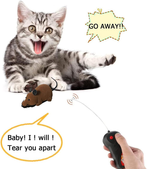 Greatstar Wireless Remote Control Rat Toy - Electronic Mouse - Best Gift for Cats, Dogs, Kids & Curious Children