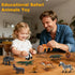 BOLZRA Playset 21Pcs Safari Animals Figures Toys, Realistic Wild Zoo Animal Figurines, Plastic African Jungle Animals