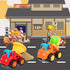 Friction Powered Cars Push and Go Trucks, Construction Vehicles Toy Set for Baby Toddlers Infants Boys
