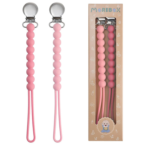 Pacifier Clips Baby Girls - MORIBOX Paci Clip Soothe Baby Binky Holder