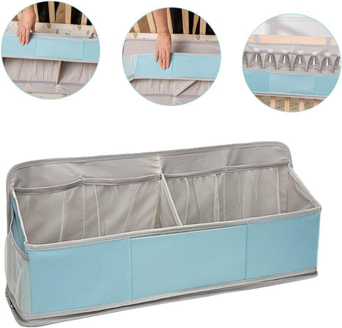 Hanging Diaper Organizer for Cribs Lightweight Storage Caddy Multi-functional Nursery Organizer for Changing Table