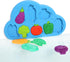 1-3 1 2 Silicone Bath Toys for Toddlers - Sensory Baby Bath Toys with Suction Cup - Puzzles Toy Soft Textured