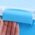 Xinsheinelry Set Box,Stackable Sand Tray with Lid Stickers Portable Sensory Bin for Kids Art Storage Blue Green