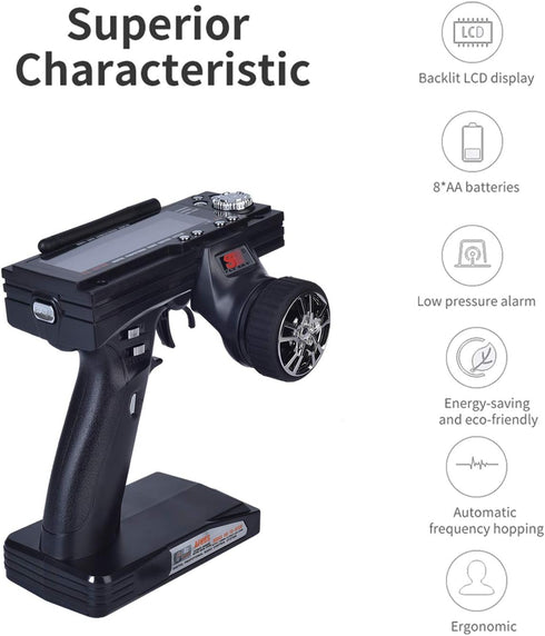 FS-GT3B 3Ch GT3B 2.4Ghz 3 GR3E OGRC Flysky RC Transmitter and Receiver RC Car Remote Controller with Channel Radio