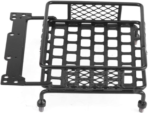 VGEBY RC Roof Rack Black Steel Luggage Tray for 1/10 RC Crawler Car and Truck Roof Rack