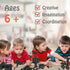 200 Piece Classic Building Bricks, 2x4 Building Blocks STEM Creative Toys in Dark Grey